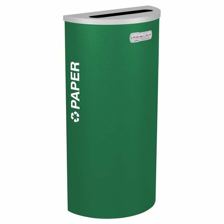 HOT HOUSE DESIGNS 8-gal Recycling Receptacle - Emerald Texture Finish HO3513484